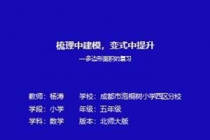 梳理中建模,变式中提升—多边形面积的复习