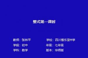 整式第一课时