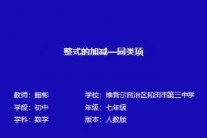 整式的加减—同类项