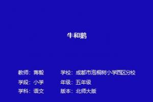 牛和鹅