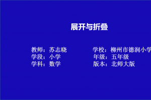展开与折叠